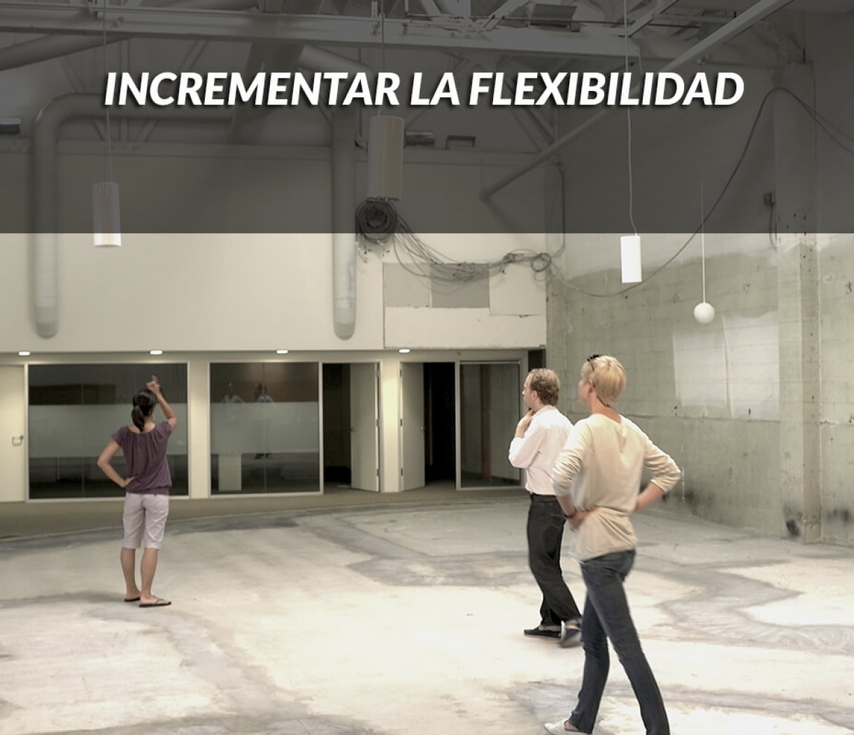 La voluntad de crear una oficina flexible está estrechamente relacionada con la reducción de costos. Las empresas actuales se caracterizan por frecuentes cambios estructurales y laborales, y los edificios o plantas están perfectamente preparados para facilitar dichos cambios, a ser posible con un costo mínimo y con la mínima interrupción de actividades.